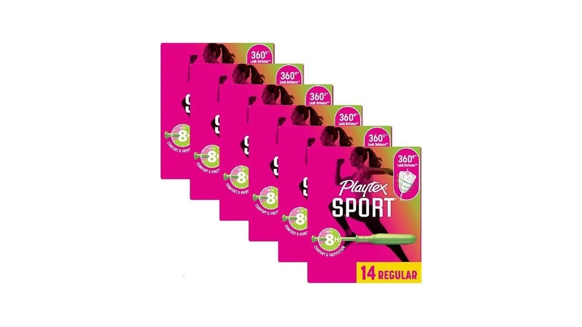 Playtex Sport Tampons Regular Absorbency, Fragrance-free - 84ct (6 Packs