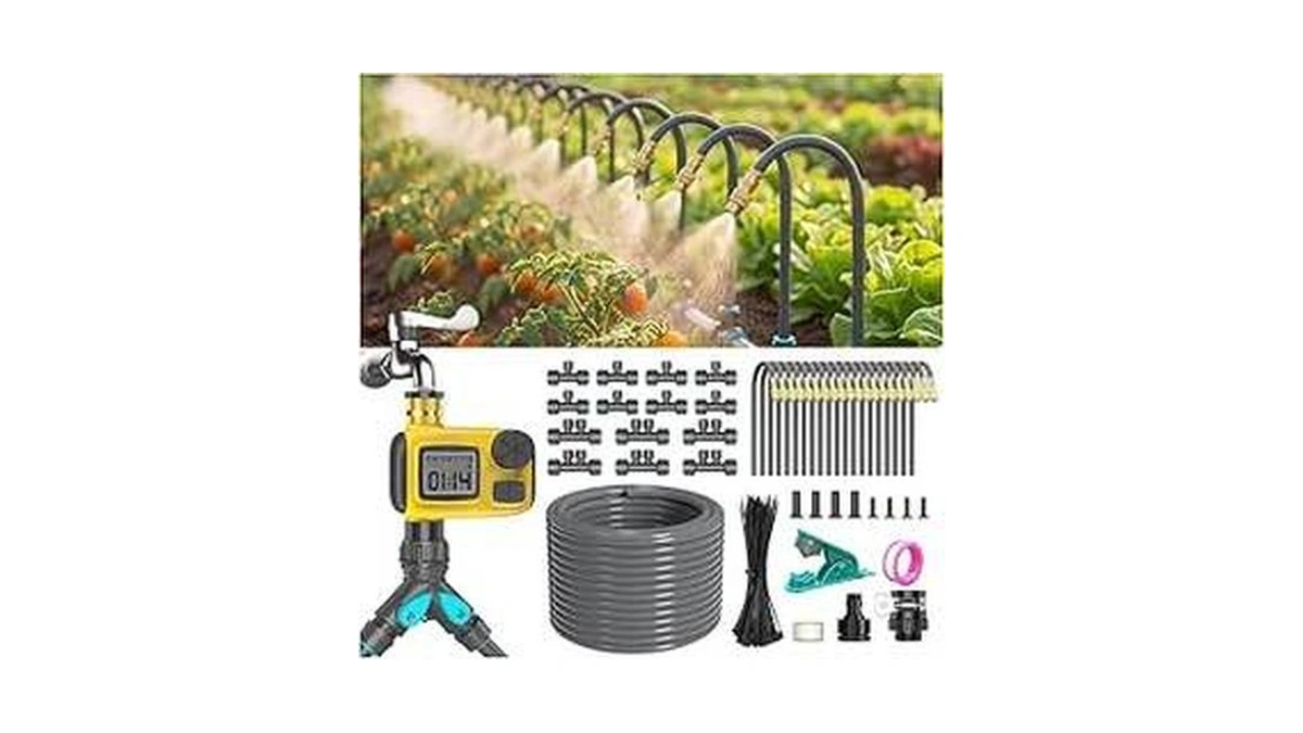 Cyberord 98ft 1/2" Drip Irrigation System Kit With Smart Water