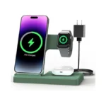 Wireless Charger Stand Charging Station: 3 In 1 Charger Multiple