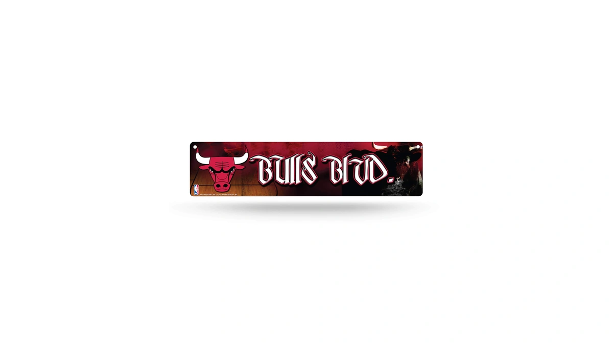 Rico Industries Nba Chicago Bulls 16-inch Plastic Street Sign Décor