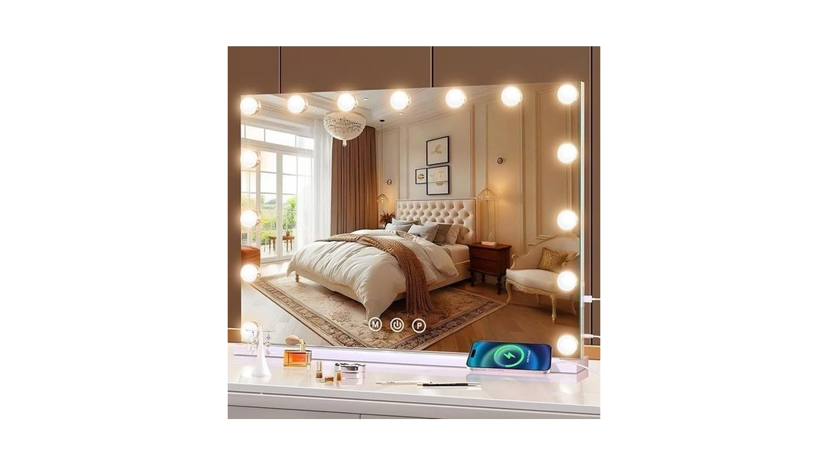 Halumao Vanity Makeup Mirror With Lights, Light Up Mirror With