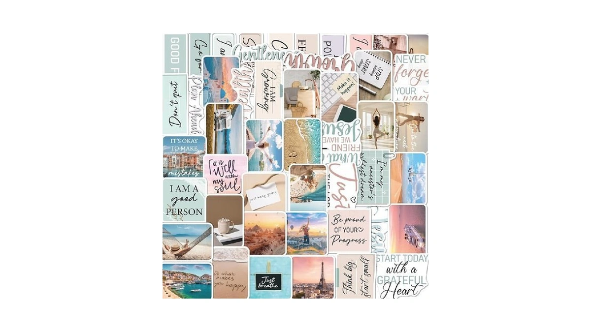 Vemfare Motivational Stickers For Vision Board - 50 Pcs Inspirational