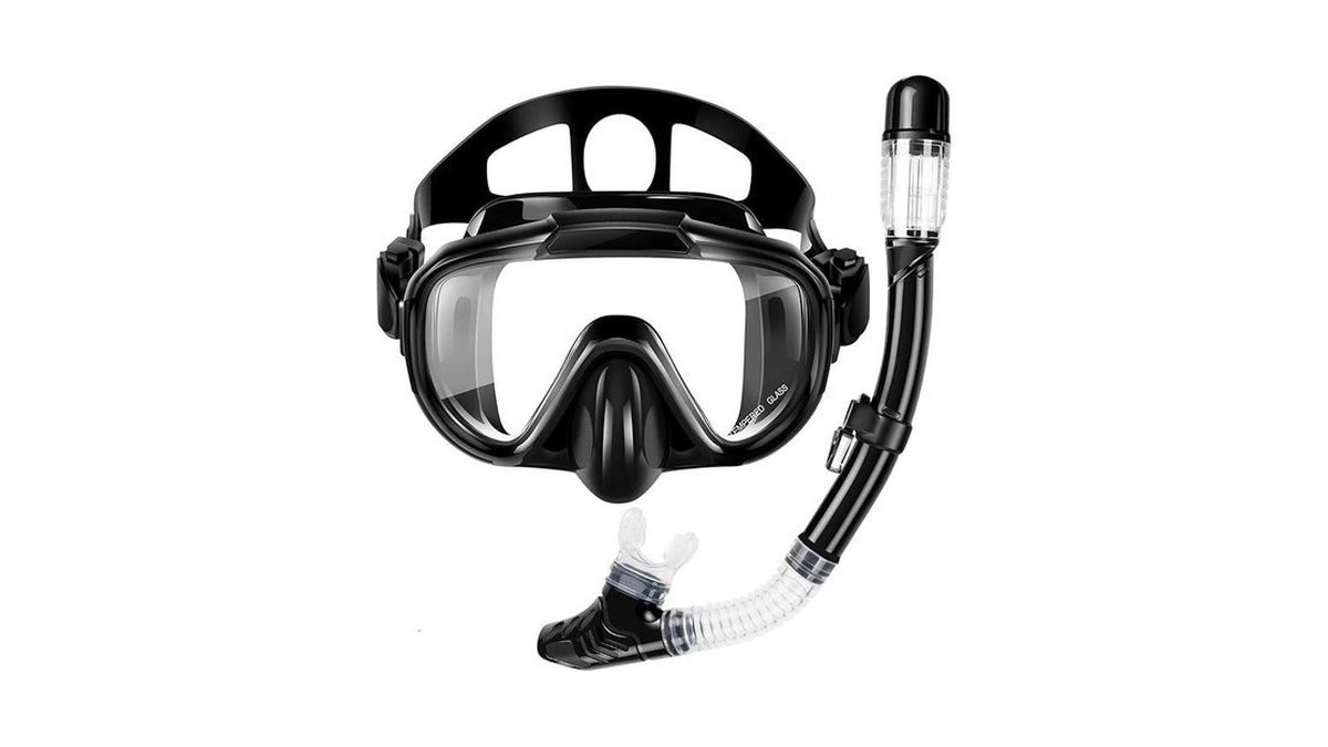 Snorkel Set, Zipoute Snorkel Dry Top Snorkeling Gear For Kids,