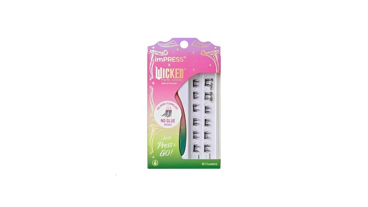 Impress X Wicked: For Good Press On Self Adhesive Eyelashes,