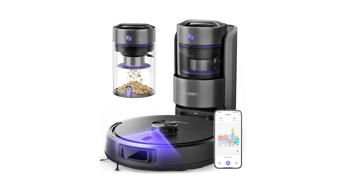 Robot Vacuum And Mop, Upgraded Bagless Robot Vacuum Cleaner With