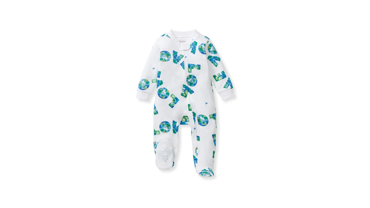 Burt's Bees Baby Boys' Organic Cotton Sleep And Play Footed