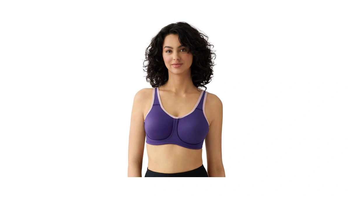 Wacoal Women's Sport Underwire Bra 855170, Mulberry Purple, 38c