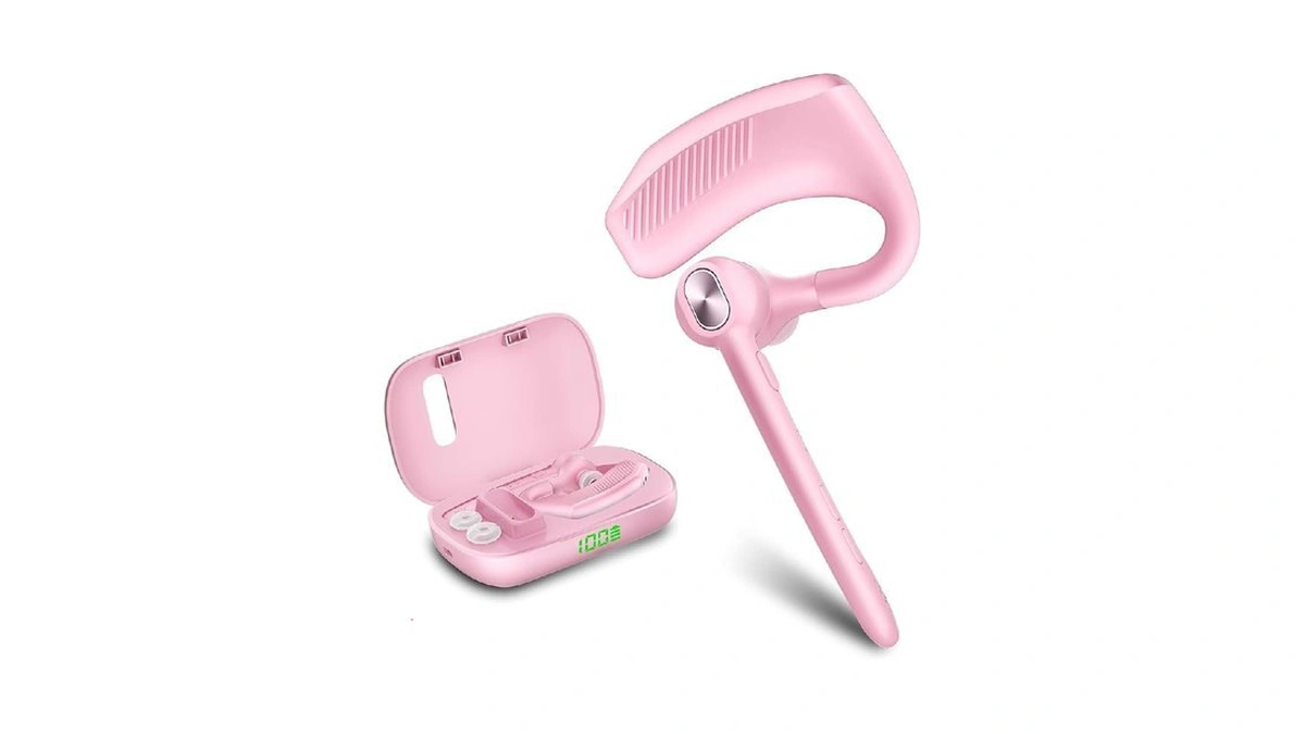 Bluetooth Headset Wireless Earpiece Microphone 180h Playtime 1000mah Wireless Charging