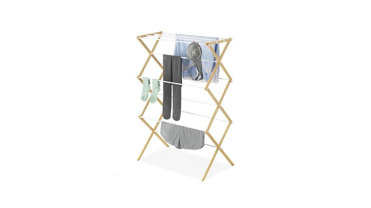 Whitmor Foldable Clothes Drying Rack: 3 Tier Laundry Drying Rack,