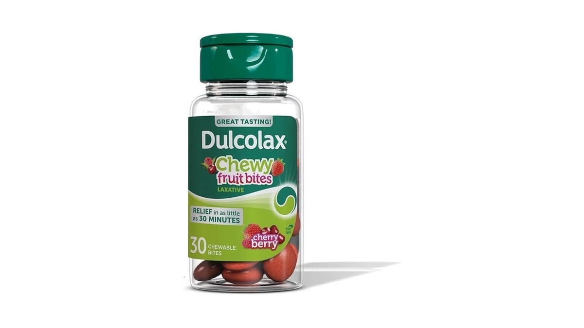 Dulcolax Saline Laxative Chewy Fruit Bites, Fast-acting Laxative & Gentle