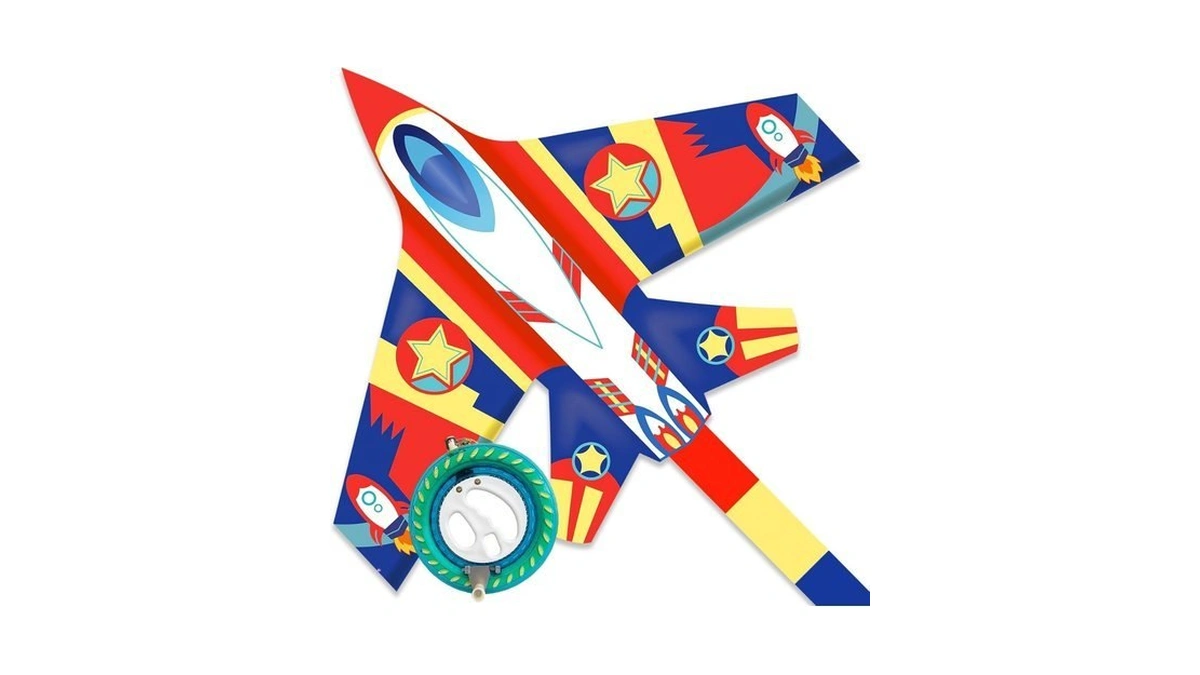 Mint's Colorful Life Airplane Kite With Reel For Kids &