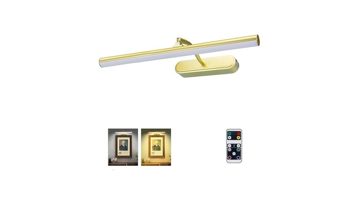 Raifoolly Picture Light,3aa Battery Wall Lights,wireless Art Lights For Paintings,remote