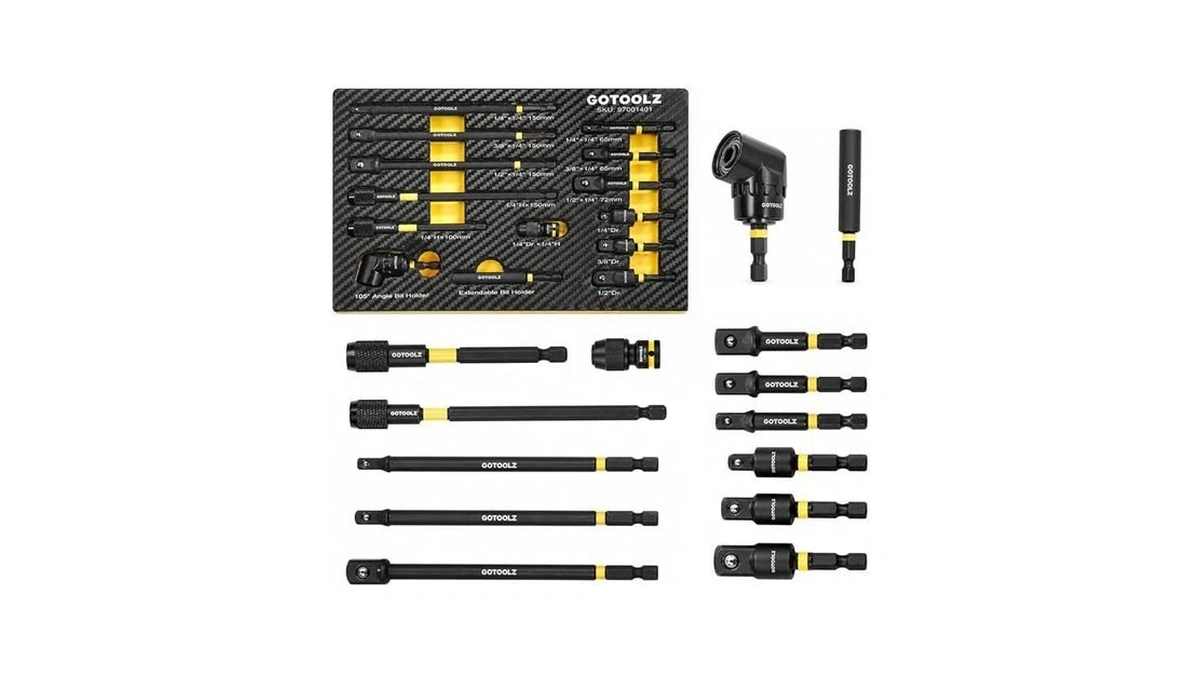 14pc Impact Socket Adapter Set, 1/4" 3/8" 1/2" Square Drive