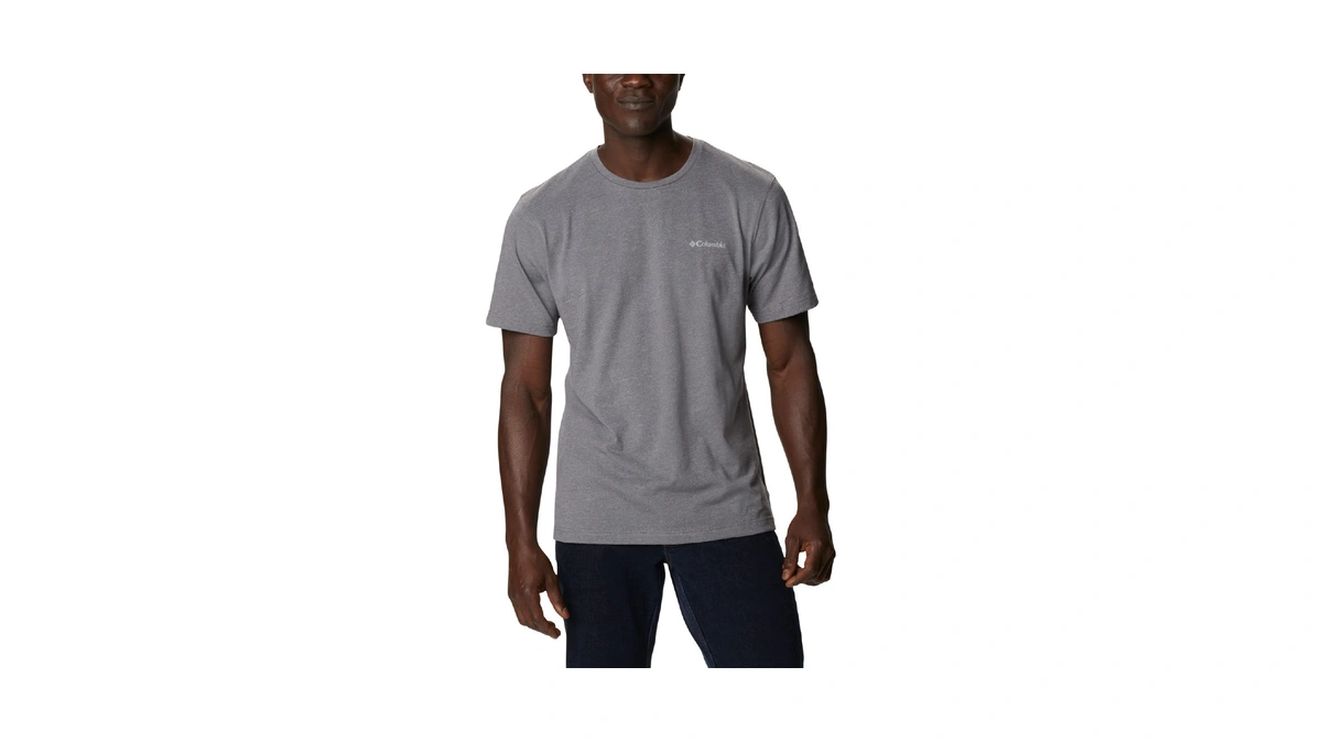 Columbia Mens Thistletown Hills Short Sleeve T-shirt, City Grey Heather,