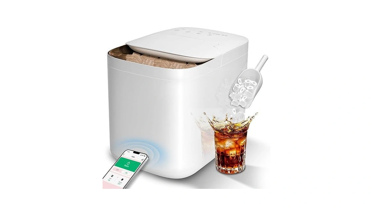 Smart Countertop Ice Makers, Deeper Self-cleaning In 30-minute, 33lbs/24h, 6