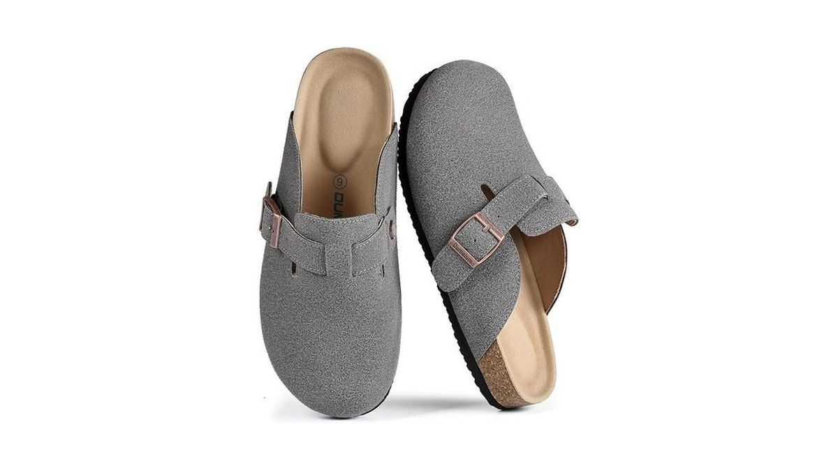 Dumalum Comfort Suede Clogs Slippers Sandals Unisex For Men Women