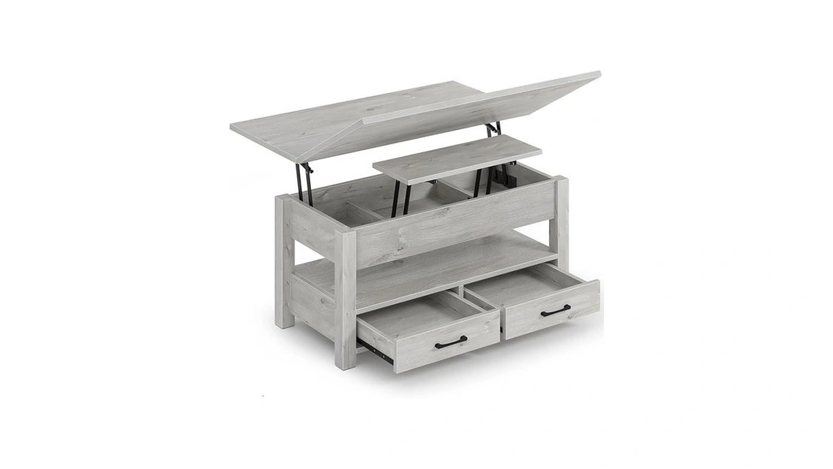 Rolanstar Coffee Table Lift Top, Multi-function Convertible Coffee Table With