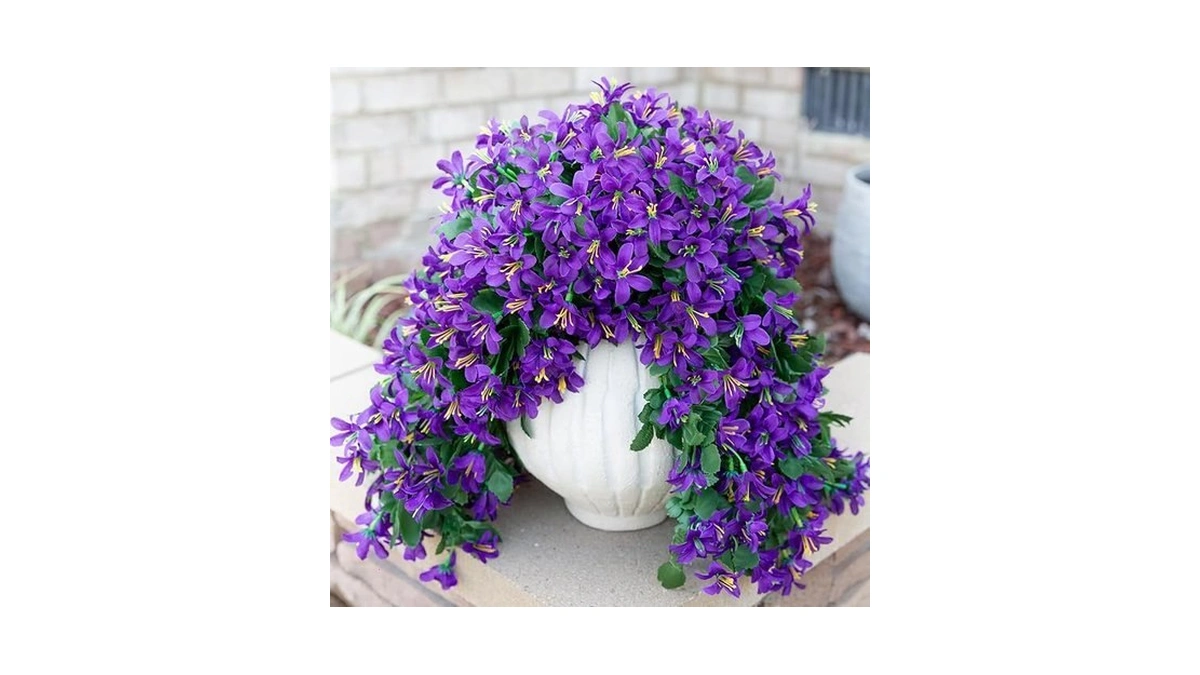 Ivydale Artificial Lily Flowers For Outdoors Fake Hanging Flower Vines