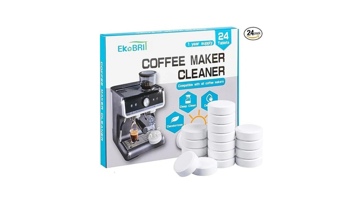 Coffee Machine Cleaner & Descaler Tablets – 24 Count Coffee