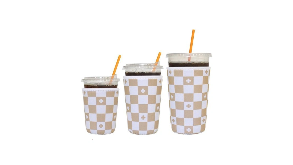 Xumbtvs 3 Pack Reusable Iced Coffee Sleeves - Insulator Neoprene