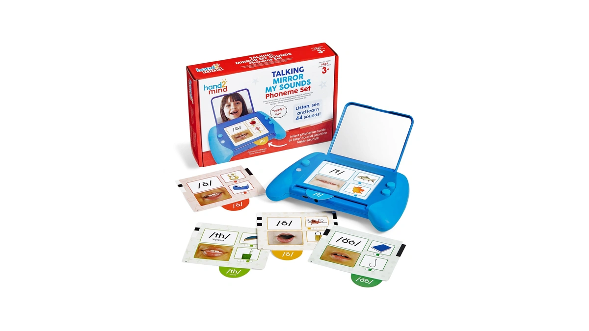 Hand2mind Talking Mirror My Sounds Phoneme Set, Phonemic Awareness, Speech