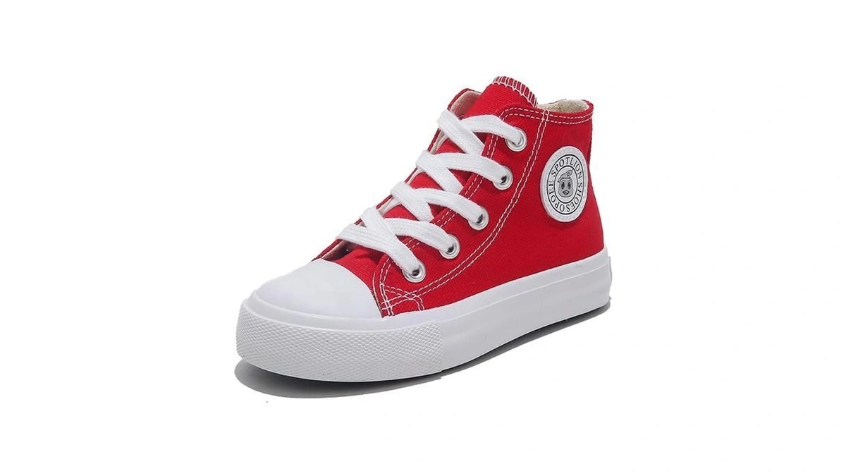 Opoee Boys & Girls High Top Zipper Kids' Espadrcanvas Shoes