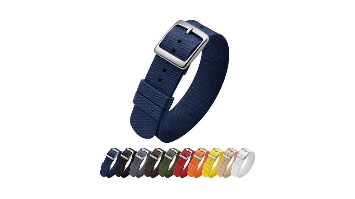 Ullchro Watch Strap Fkm Rubber Watch Strap 20mm Waterproof Silicone