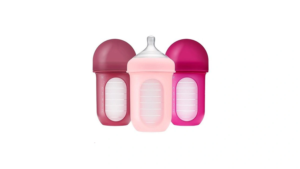 Boon Nursh Bottles - Silicone Baby Bottles Help Ease Colic
