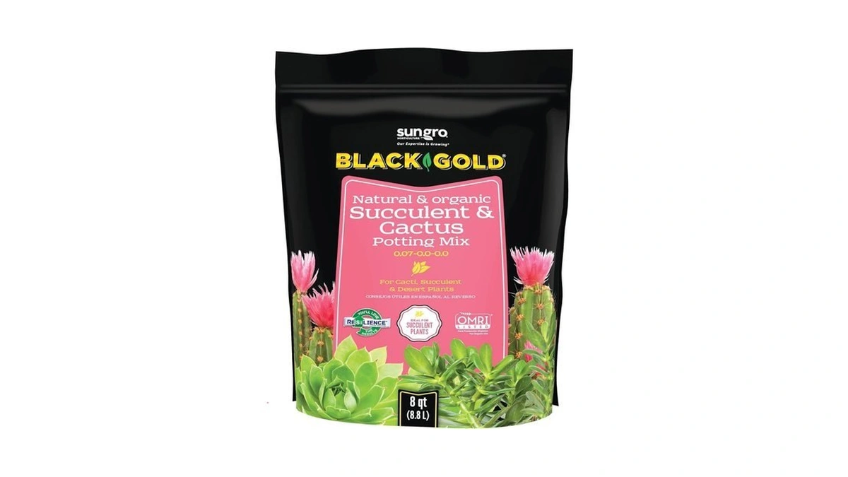 Sungro Horticulture Succulent Cactus Potting Mix - Fast Draining, Black