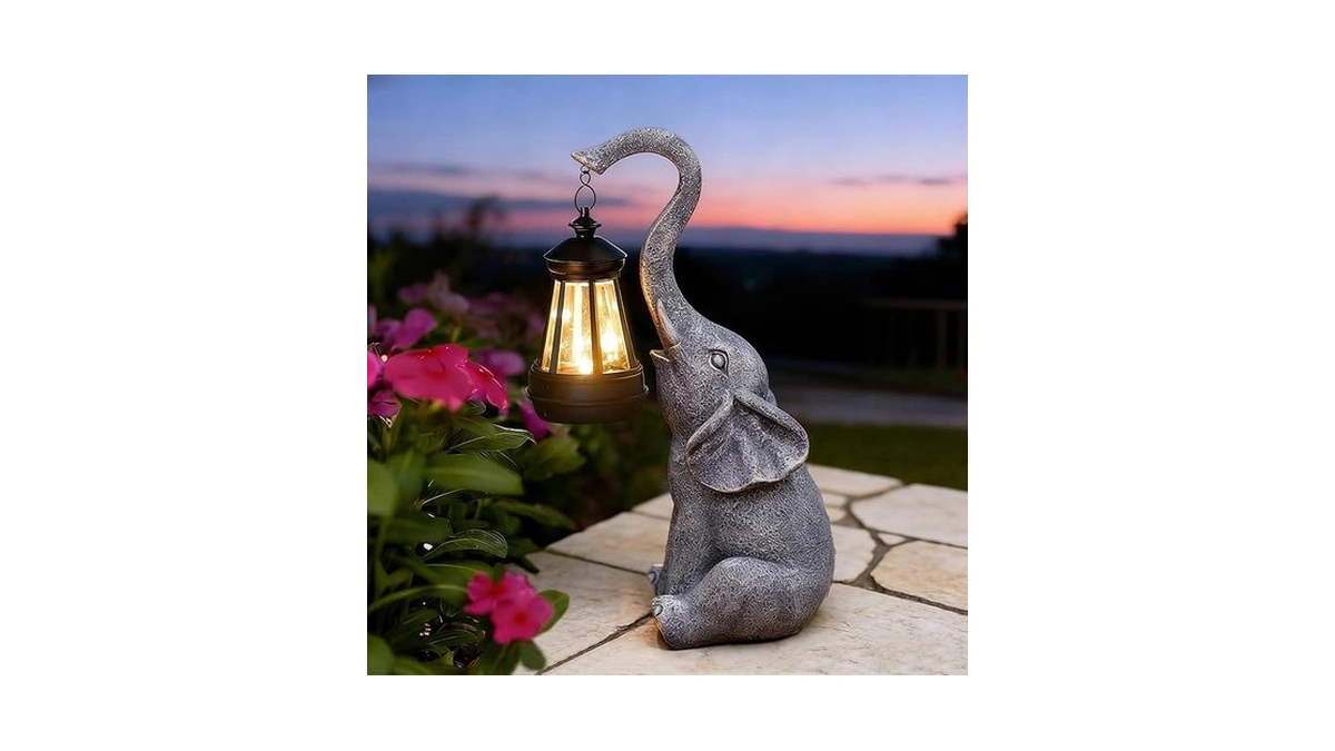 Goodeco Elephant Statue For Garden Decor With Gift Appeal -
