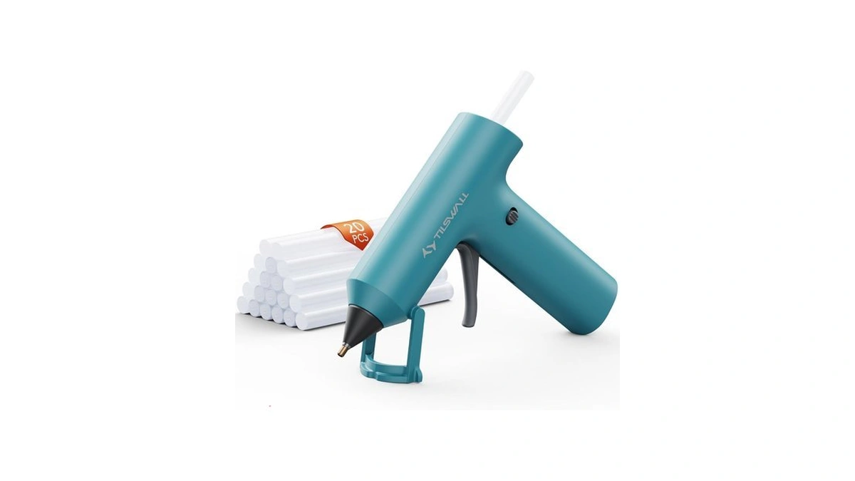 Tilswall Cordless Hot Glue Gun, Fast Preheating, Glue Gun And
