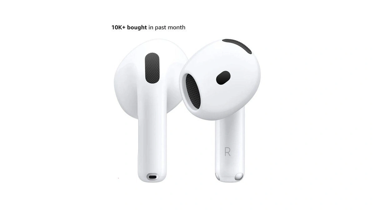 Apple Airpods 4 Wireless Earbuds, Bluetooth Headphones, Personalized Spatial Audio,