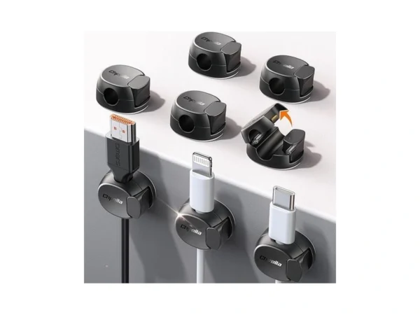 Chfeila 8 Pack Cable Clips [dual Spring & Clasp] Cable