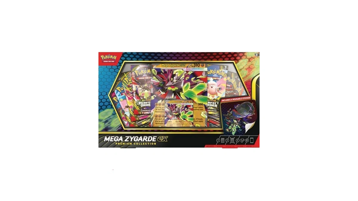 Pokemon Tcg: Mega Zygarde Ex Premium Collection With 8 Booster