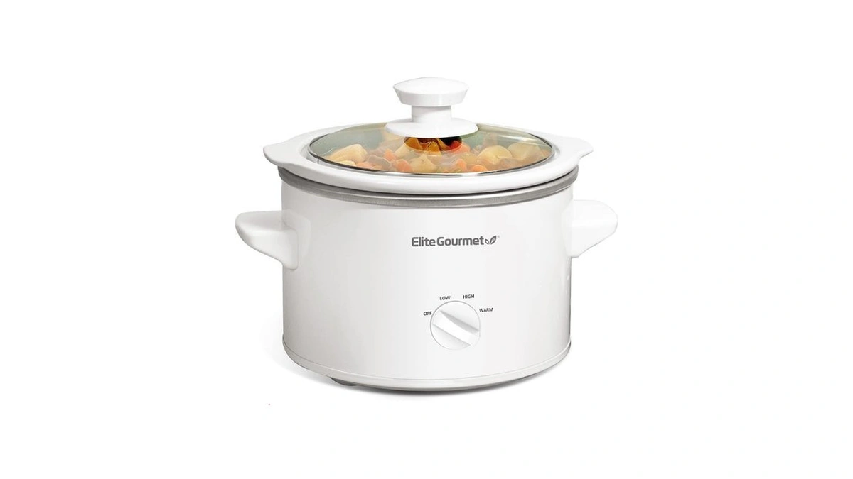 Elite Gourmet Mst-250xw Electric Slow Cooker Ceramic Pot Adjustable Temp,