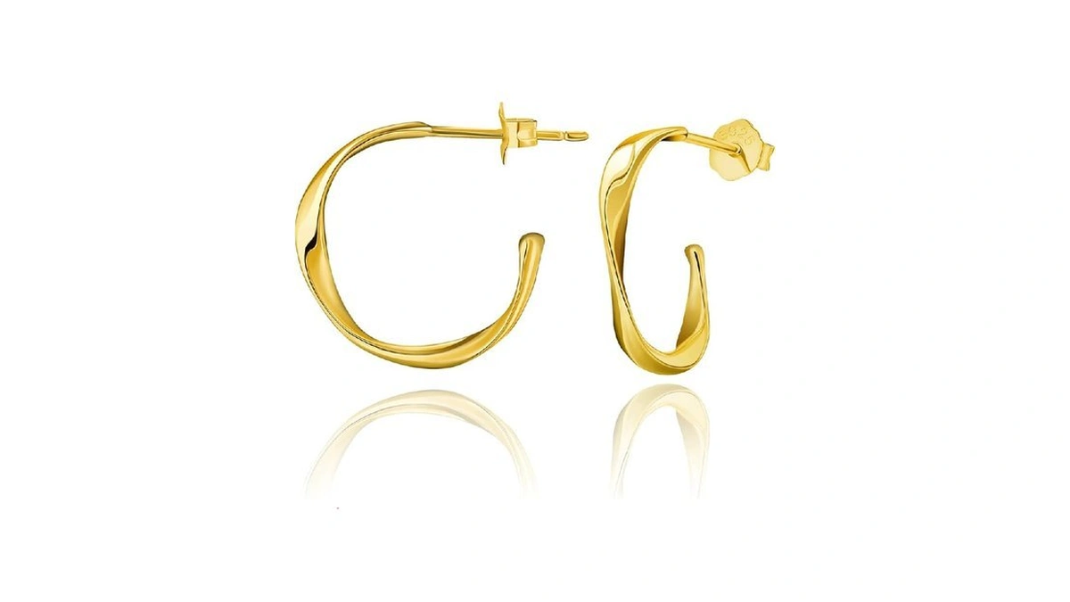 Sweetv Small Gold Hoop Earrings For Women Small Huggie Twisted