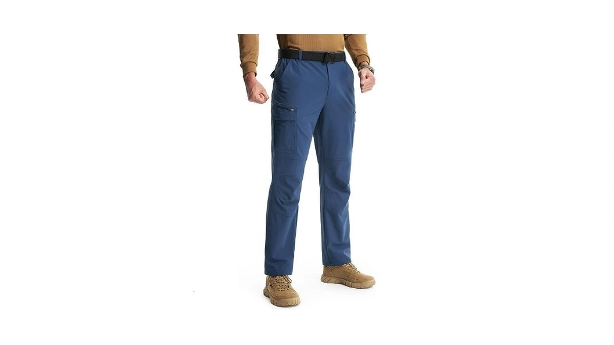 Libin Men's Hiking Pants With 8 Pockets 32" Lightweight Stretch
