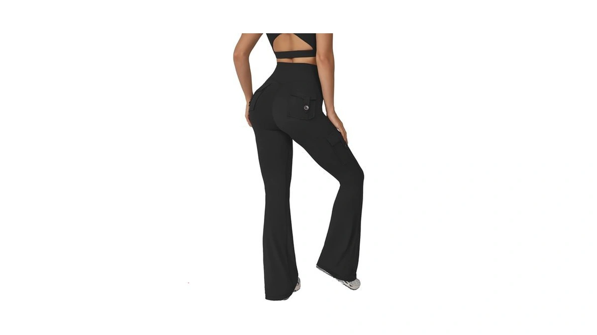 Kaifuying Yoga Pants Women Flare Yoga Pants Raise High Waist