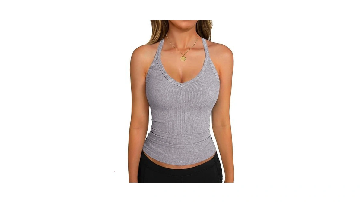 Gkbk Spaghetti Strap Tank Top For Women V-neck Racerback Camisole