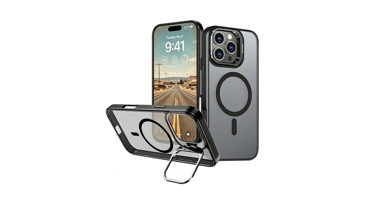 Snz For Iphone 13 Pro Case With Invisible Kickstand, Compatible