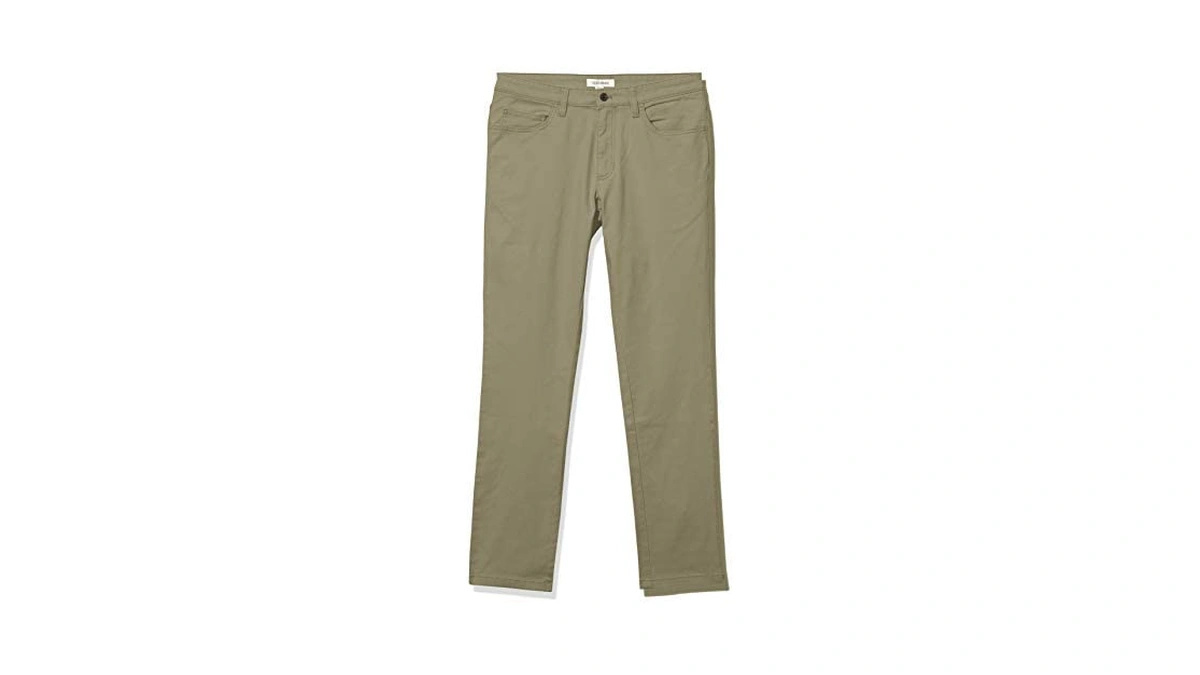 Amazon Essentials Men's Skinny-fit 5-pocket Stretch Twill Chino Pants (previously