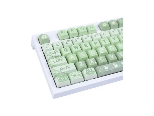 Gekucap Pbt 133 Keys Anime Keycaps, Matcha Green Dye-sublimation Customized