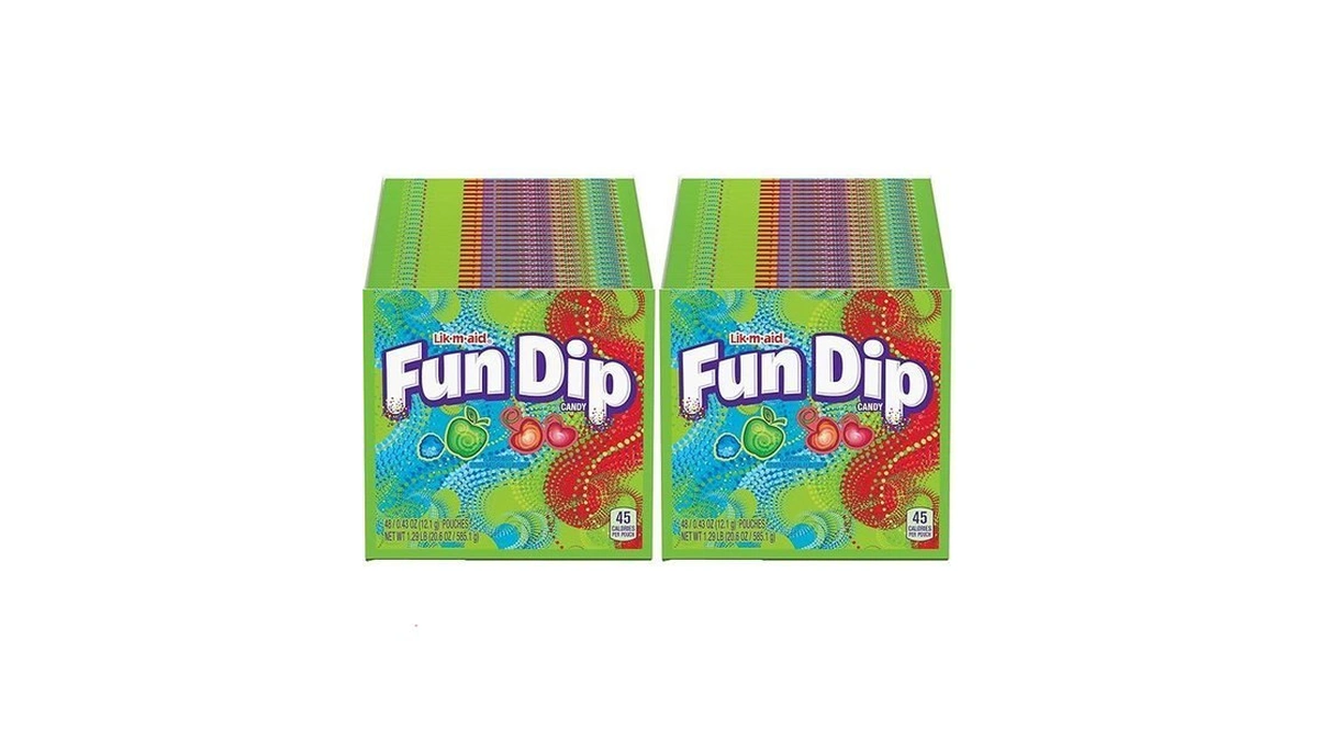Wonka Fun Dip, Assorted Flavor Party Pack, 0.43 Ounce Packets,