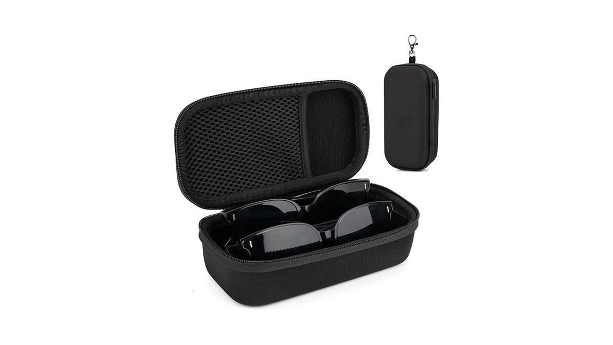 Fonwill Double Eyeglasses Case, Hard Shell Dual Glasses Case Travel