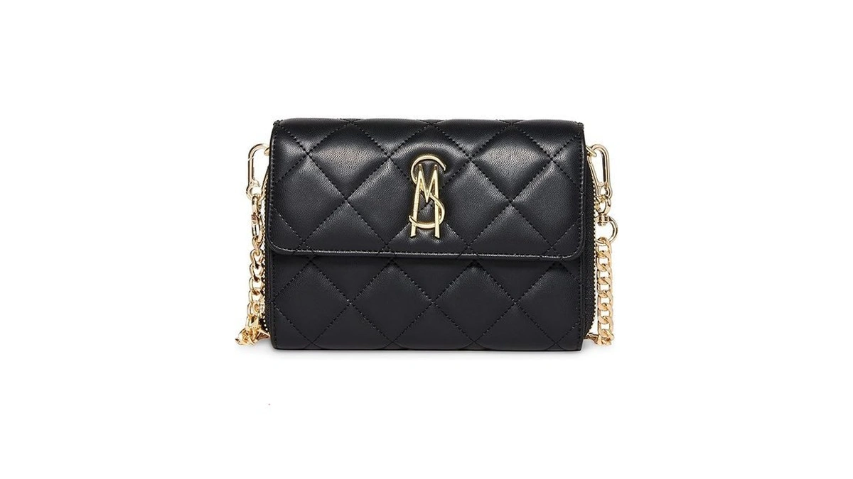 Steve Madden Womens Steve Madden Carina Wallet Crossbody, Black, One
