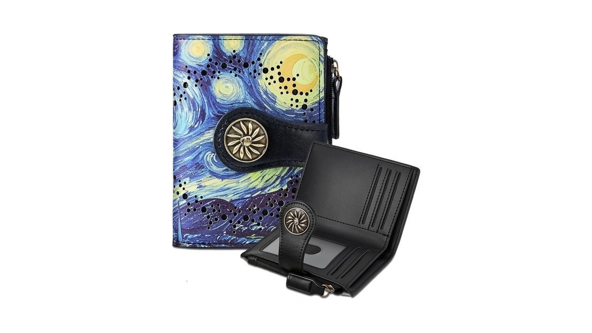 Tipmile Small Wallet Women Bifold Rfid Blocking Card Holder Leather