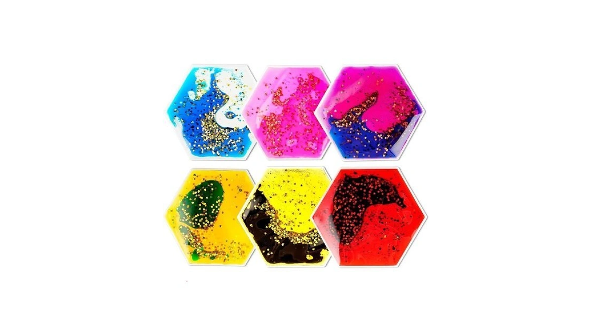 Onyoloy Sensory Soft Gel Liquid Toys - Hexagon Sensory Motion