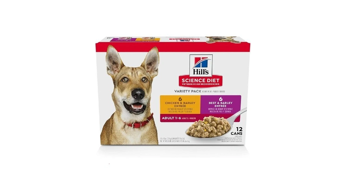 Hill's Science Diet Adult 1-6 Wet Dog Food Variety Pack,