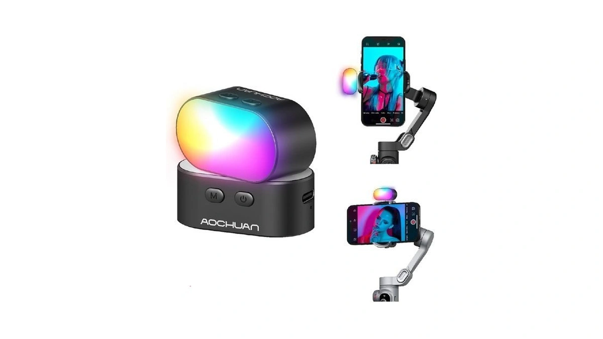 Aochuan Rgb Magnetic Fill Light For Gimbal, Led Video Light