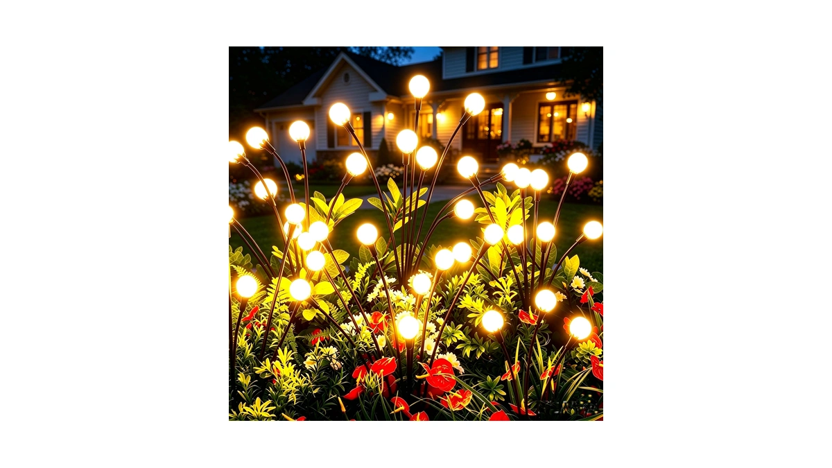Vignuto Solar Lights Outdoor Waterproof 4 Pack Of 32 Leds